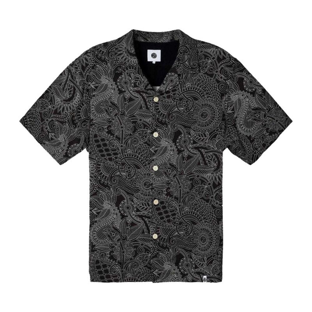 Pretty Green Mens Reson Paisley Shirt / Black
